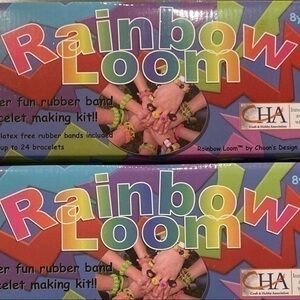 HOST PICK🎊 RAINBOW LOOM: 2 Rubber Band Bracelet Making Kits+Monster Tail Craft…